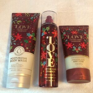 NWT Bath & Body Works Cotton Candy Champagne Bundle!